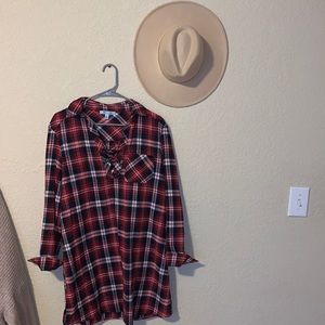 Fall Flannel Dress ✨